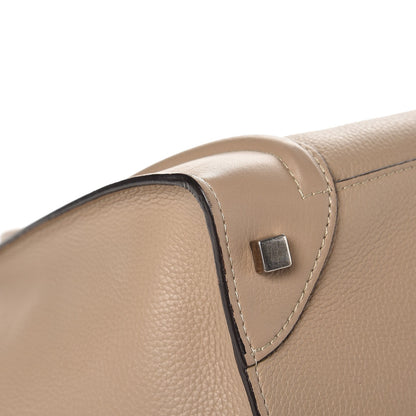 Celine Drummed Calfskin Mini Luggage Dune 8 of 10