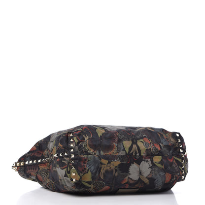 Valentino Garavani Canvas Camubutterfly Rockstud Crossbody Tote Multicolor 4 of 10