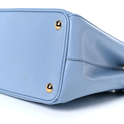 Prada Saffiano Small Galleria Double Zip Tote Astrale 8 of 11