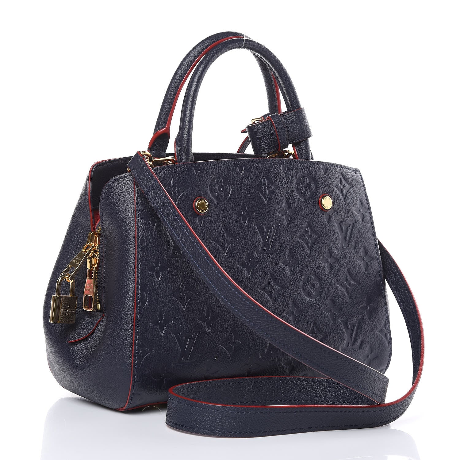 Louis Vuitton Empreinte Montaigne BB Marine Rouge 3 of 8