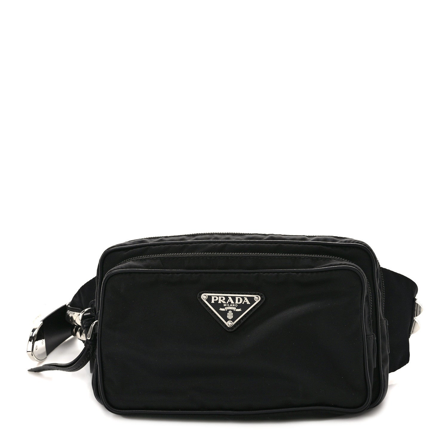 Prada Re-Nylon Saffiano Belt Bag L Black 1 of 8