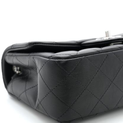 Chanel Lambskin Quilted Mini Rectangular Flap Black 9 of 10