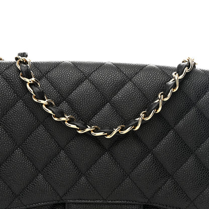 Chanel Caviar Quilted Jumbo Single Flap Black 8 of 11
