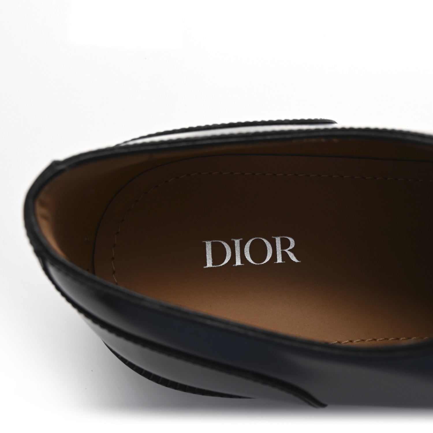 Christian Dior Calfskin Mens Derby Shoes 42 Black 8 of 9