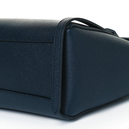 Celine Baby Grained Calfskin Micro Belt Bag Navy Blue 9 of 10