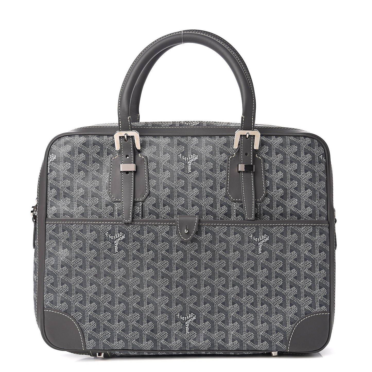 Goyardine Ambassade PM Briefcase Grey