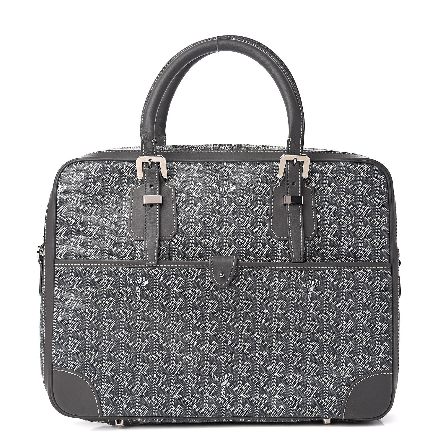 Goyard Goyardine Ambassade PM Briefcase Grey 2 of 8