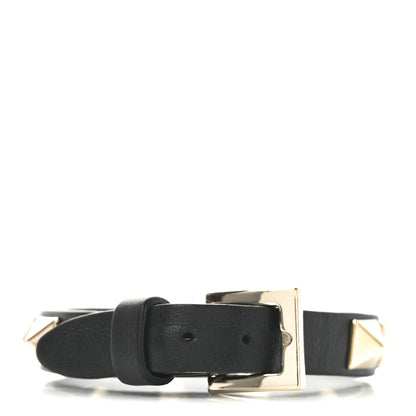 Valentino Garavani Vitello Rockstud Bracelet Black 3 of 4