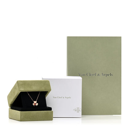 Van Cleef & Arpels 18K Rose Gold Ruby Mini Frivole Pendant Necklace 6 of 6