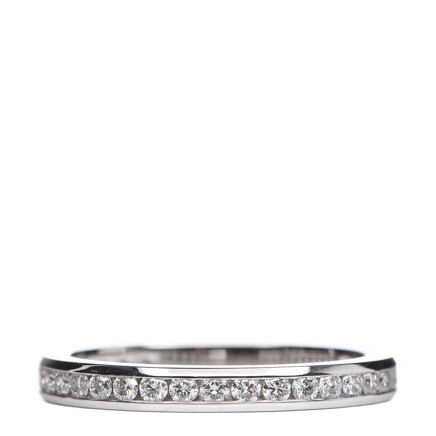 Tiffany Platinum Diamond .40ctw Eternity Band Ring 48 4.5 1 of 5