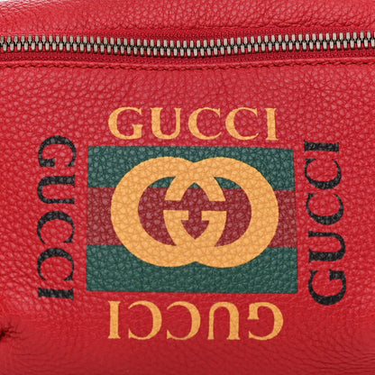 Gucci Grained Calfskin Small Logo Belt Bag Hibiscus Red 8 of 10