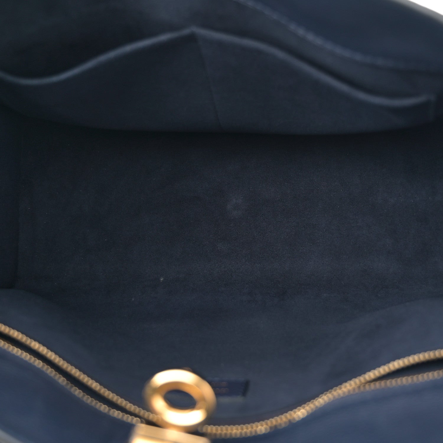 Louis Vuitton Calfskin Mahina Braided On My Side MM Navy Blue 5 of 10