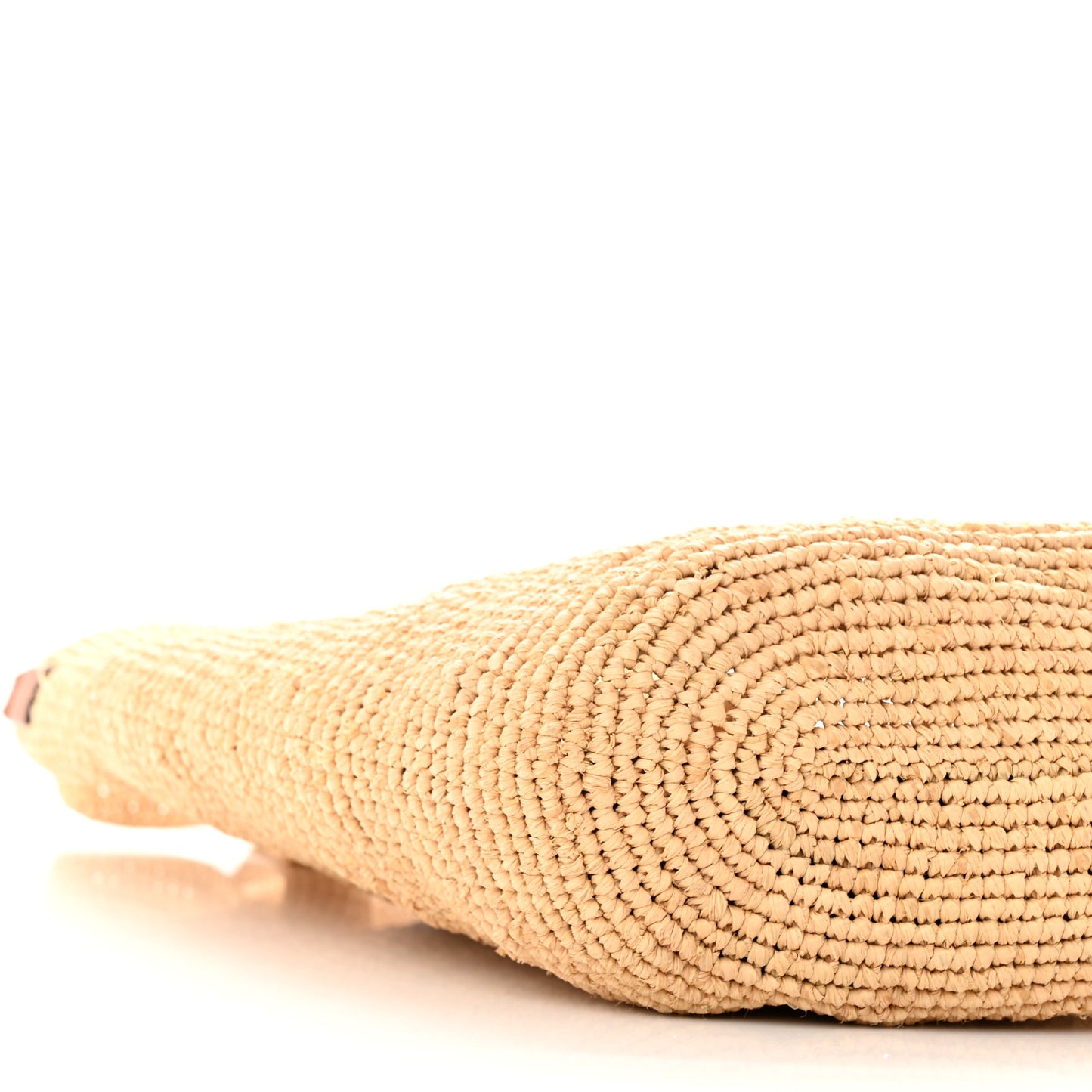 Raffia Mini Slit Tote Bag Natural Tan