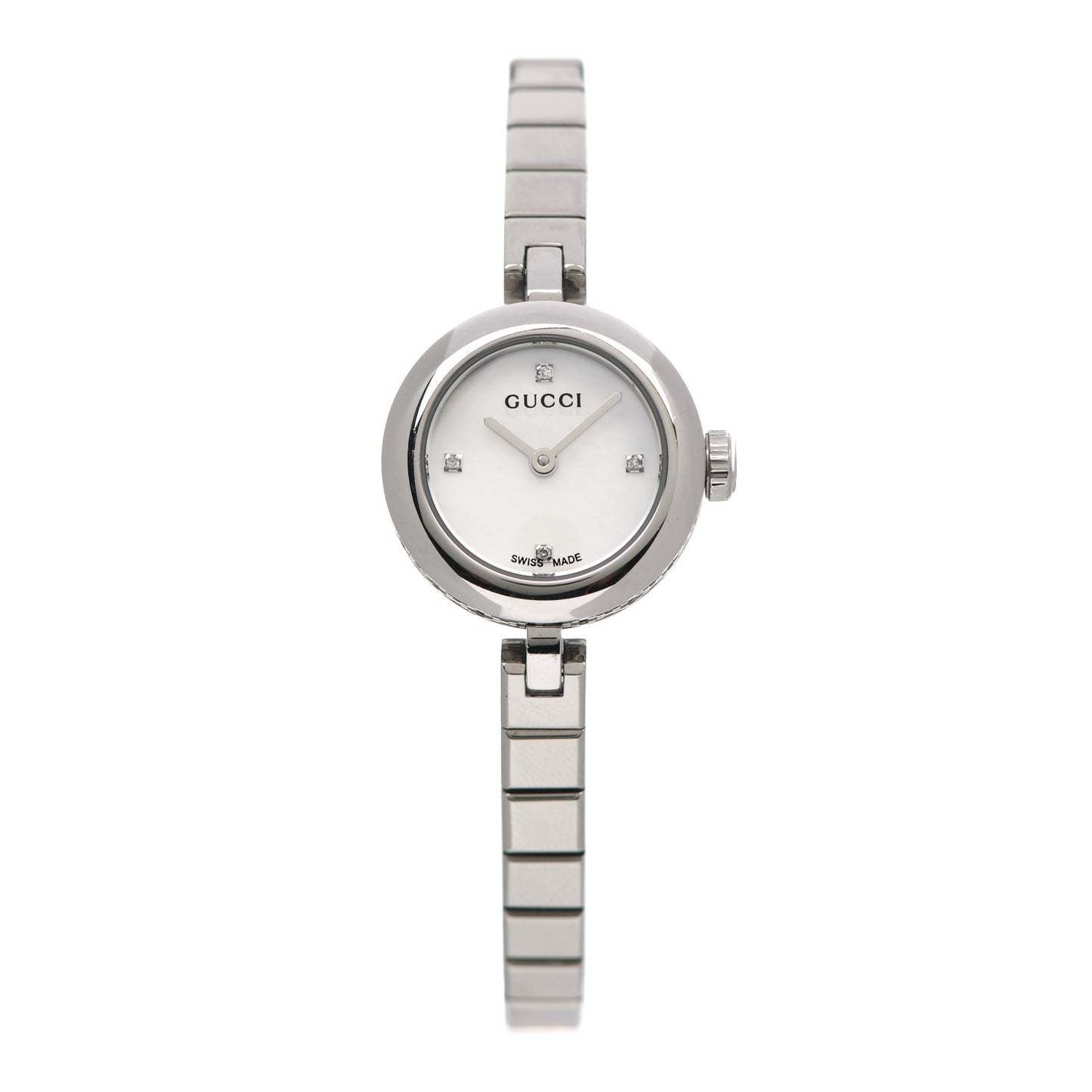 Stainless Steel Diamond Mother of Pearl 22mm Diamantissima Quartz Watch