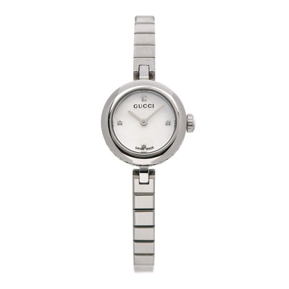Gucci Stainless Steel Diamond Mother of Pearl 22mm Diamantissima Quartz Watch 1 of 5