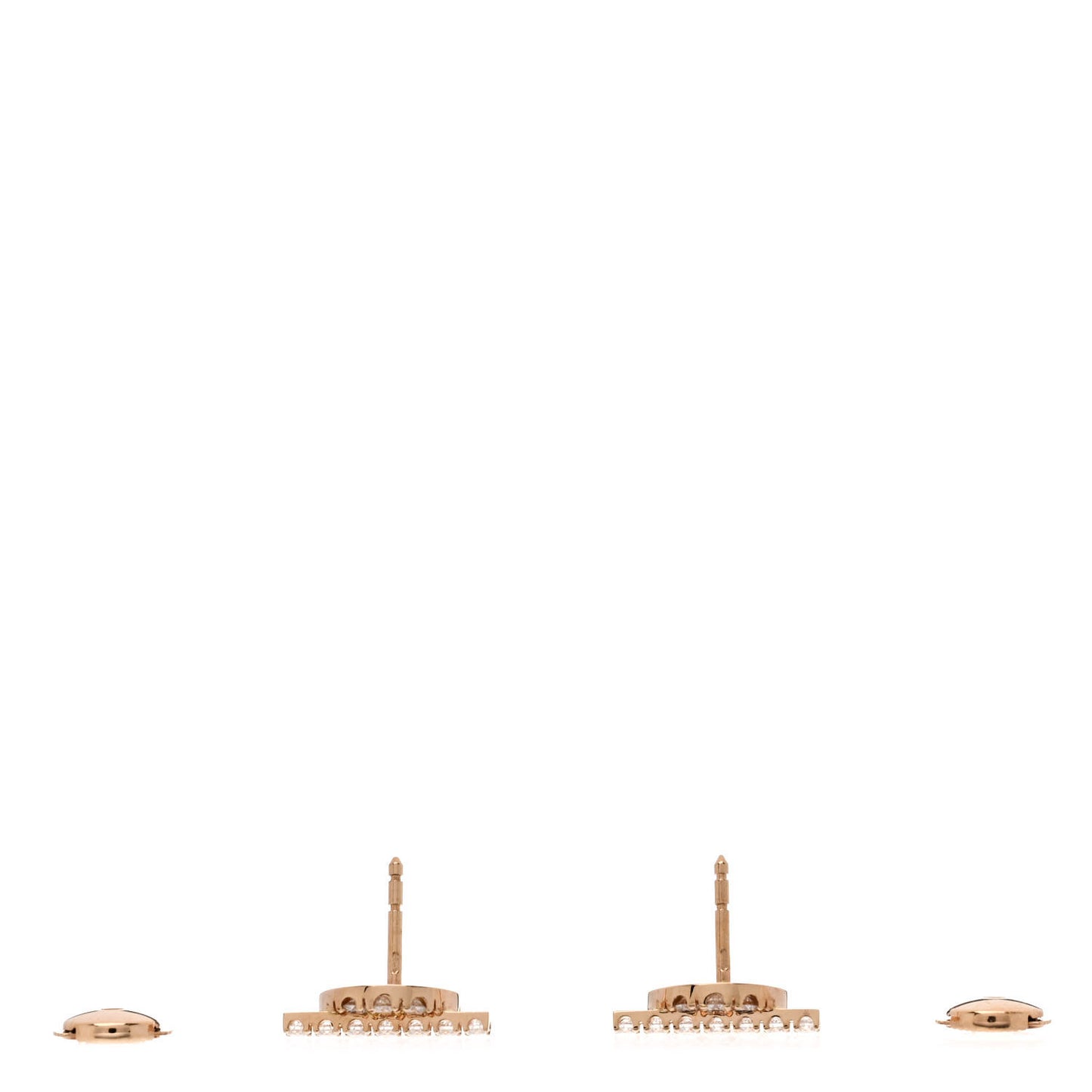 18K Rose Gold Diamond Finesse Earrings