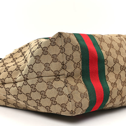 Gucci Monogram Web Large Jolie Tote Brown 9 of 10