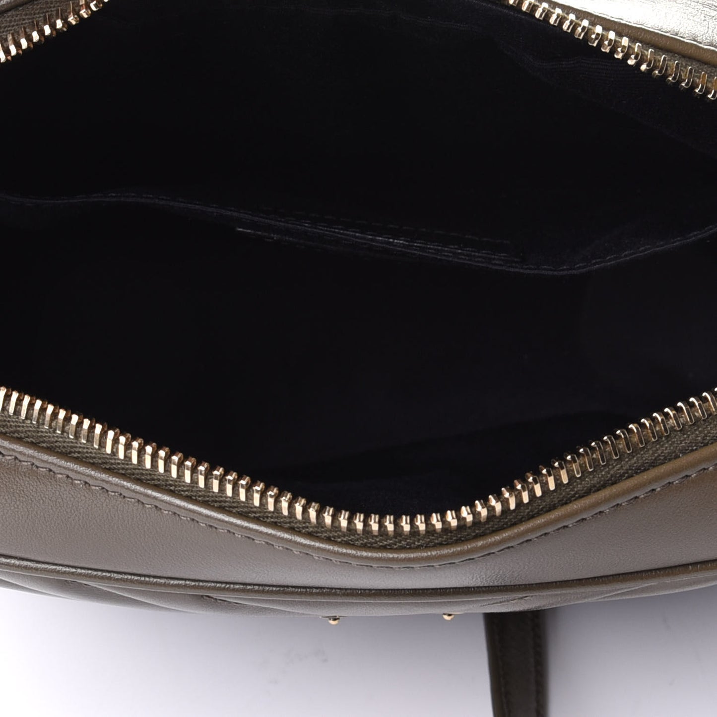 Calfskin Matelasse Monogram Lou Camera Bag Military Olive