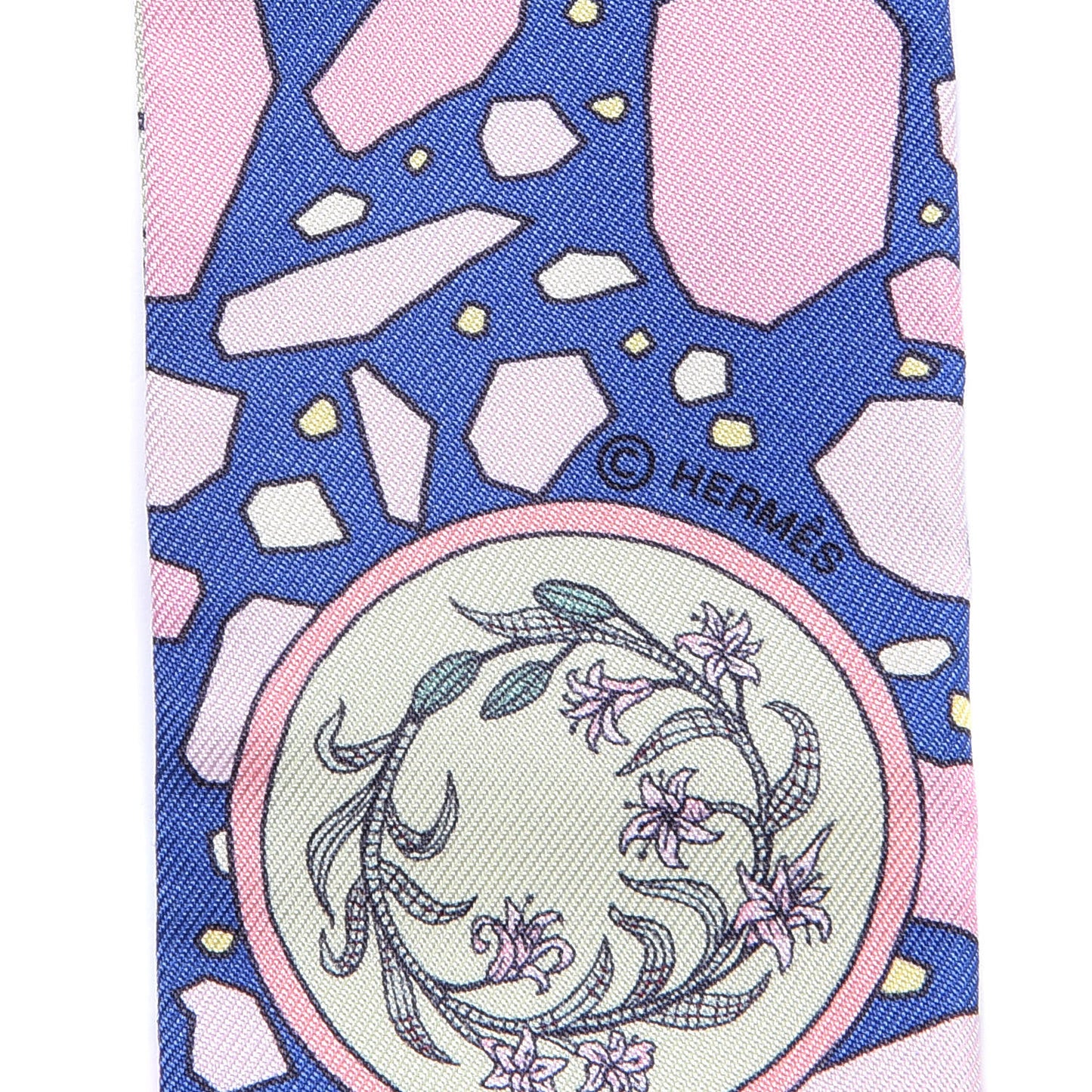 Silk La Danse Des Amazones Twilly Bleu Roy Vert Jaune