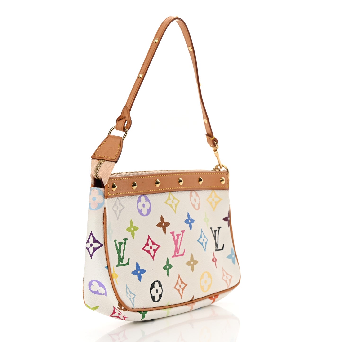 Monogram Multicolor Pochette Accessories White