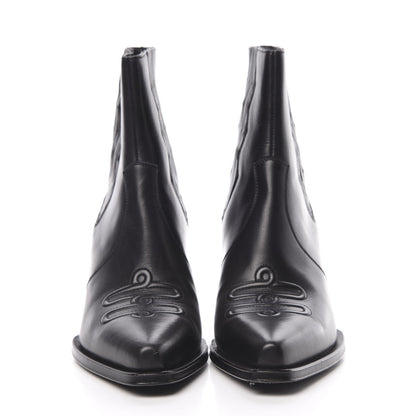 Hermes Calfskin Womens Vegas Ankle Boot 38 Black 2 of 11