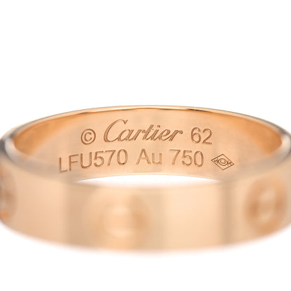 Cartier 18K Yellow Gold 5.5mm LOVE Ring 62 10 4 of 7