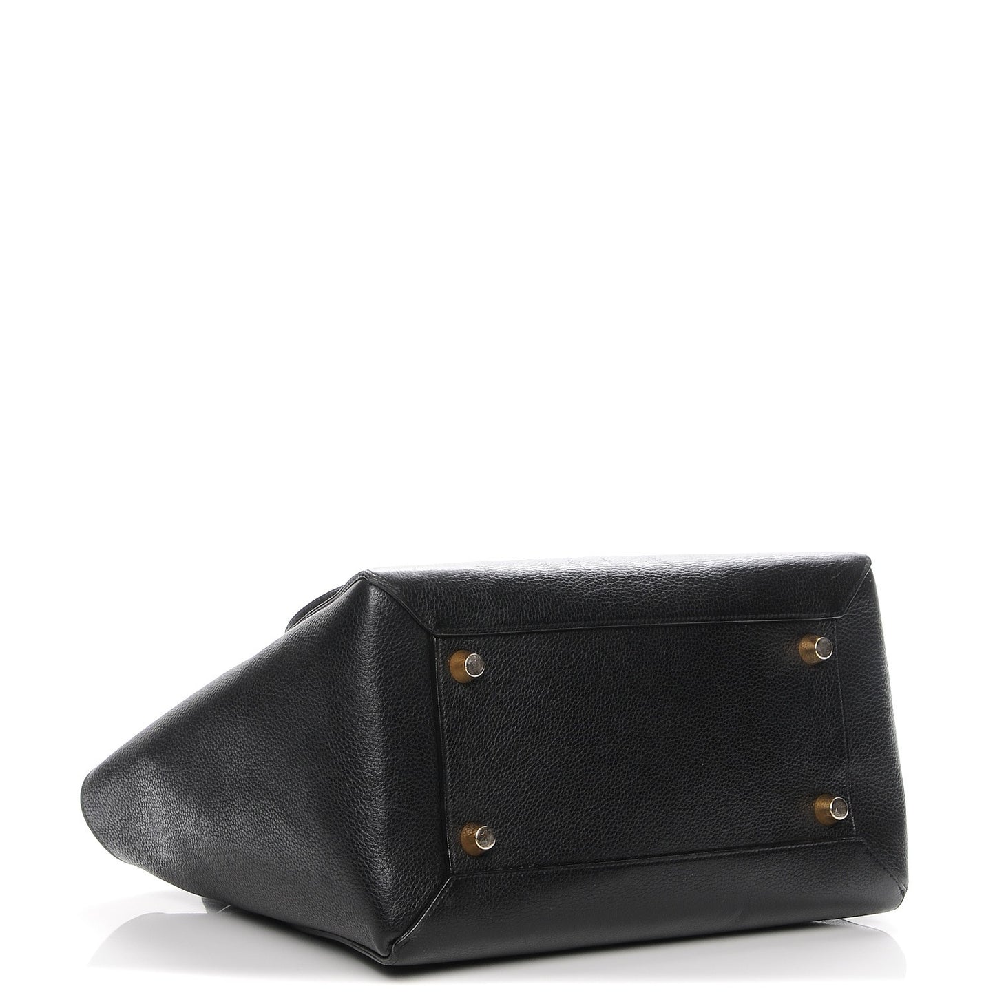 Drummed Calfskin Mini Belt Bag Black
