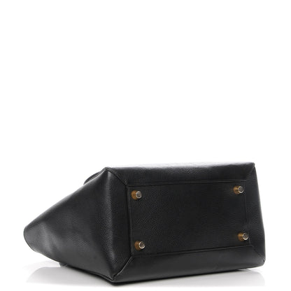 Celine Drummed Calfskin Mini Belt Bag Black 4 of 6