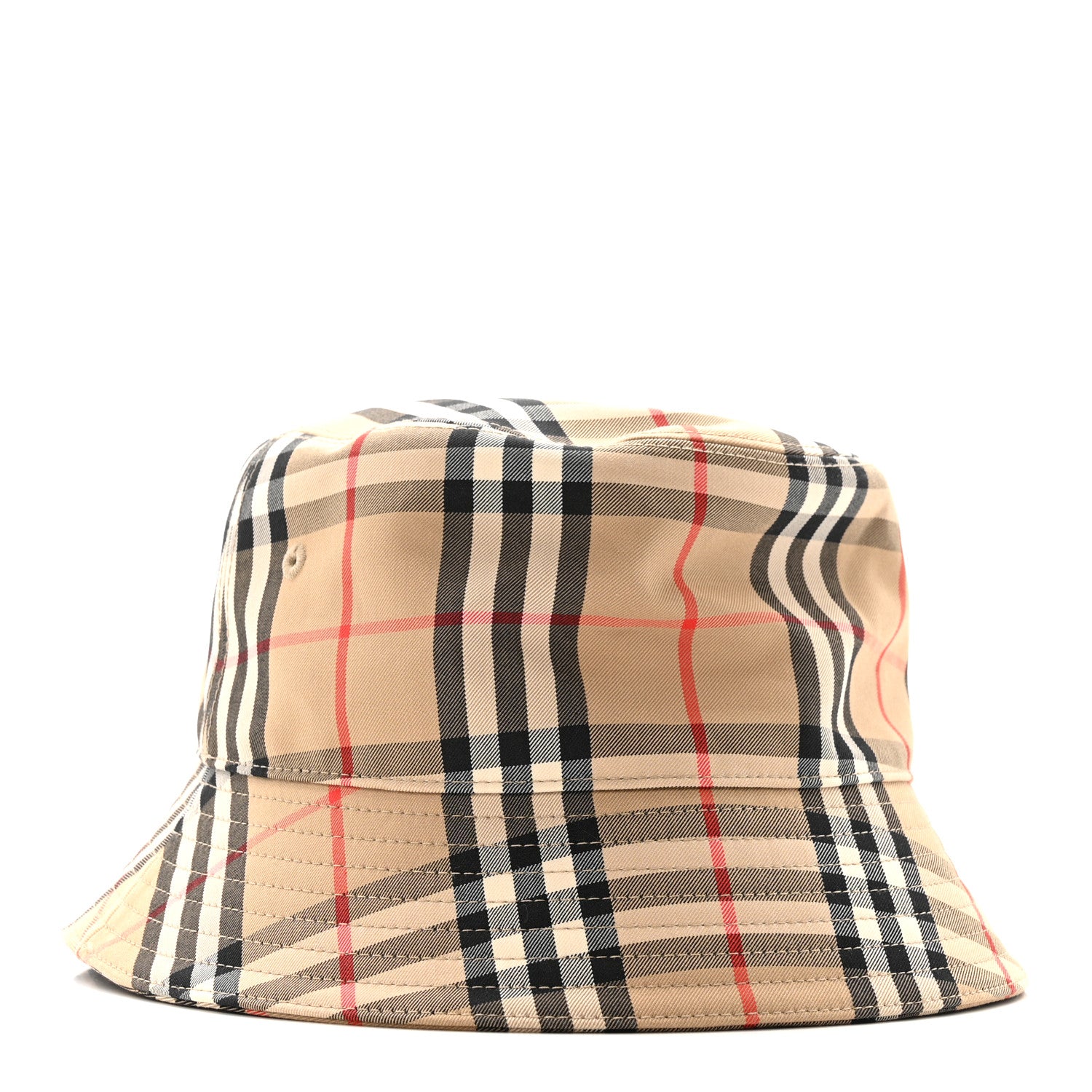 Burberry Technical Cotton Vintage Check Bucket Hat L Archive Beige 1 of 9