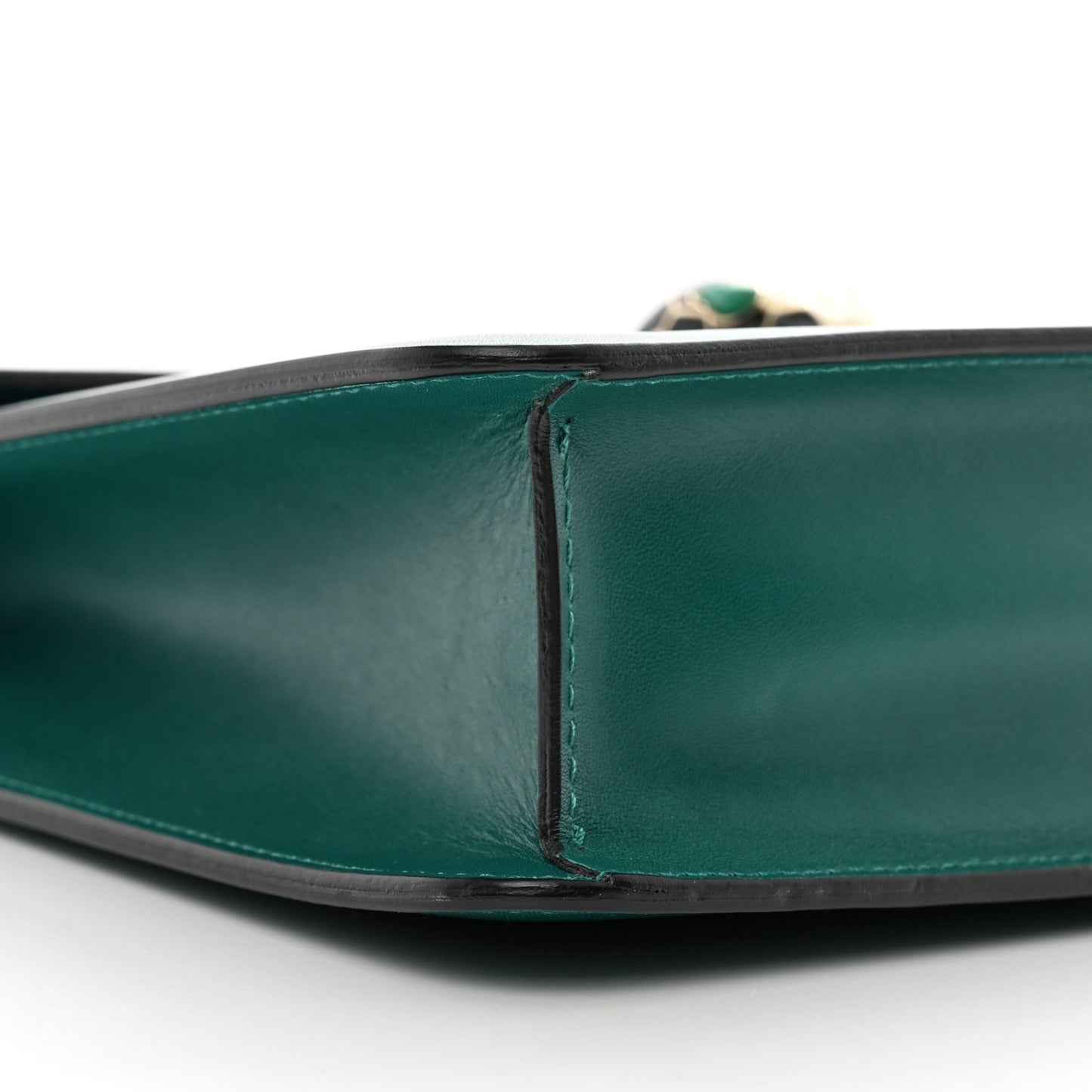 Calfskin Small Serpenti Forever Snake Strap Crossbody Bag Emerald Green