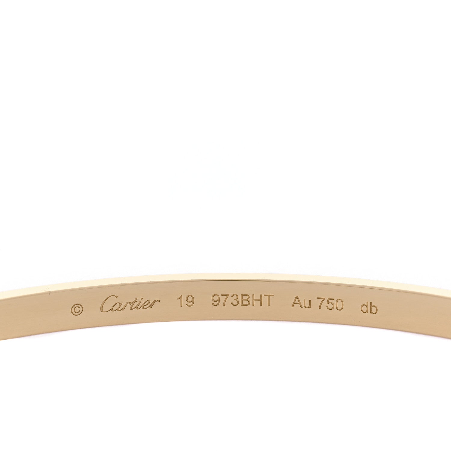Cartier 18K Yellow Gold Small LOVE Bracelet 19 4 of 10
