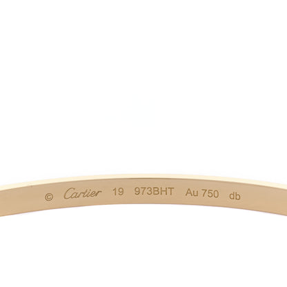 Cartier 18K Yellow Gold Small LOVE Bracelet 19 4 of 10