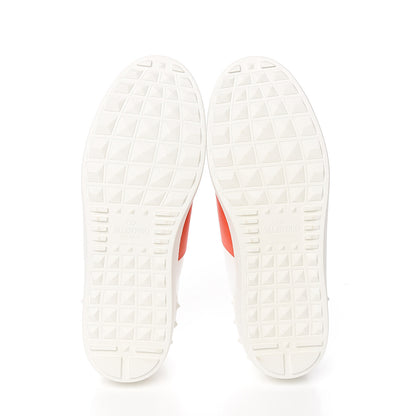 Valentino Garavani Calfskin Mens Rockstud Open Sneakers 40 White Goldfish 5 of 9