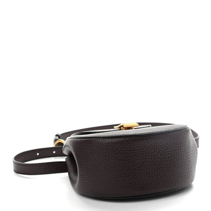 Bottega Veneta Palmellato Calfskin Rounded Belt Bag Oxblood 4 of 8