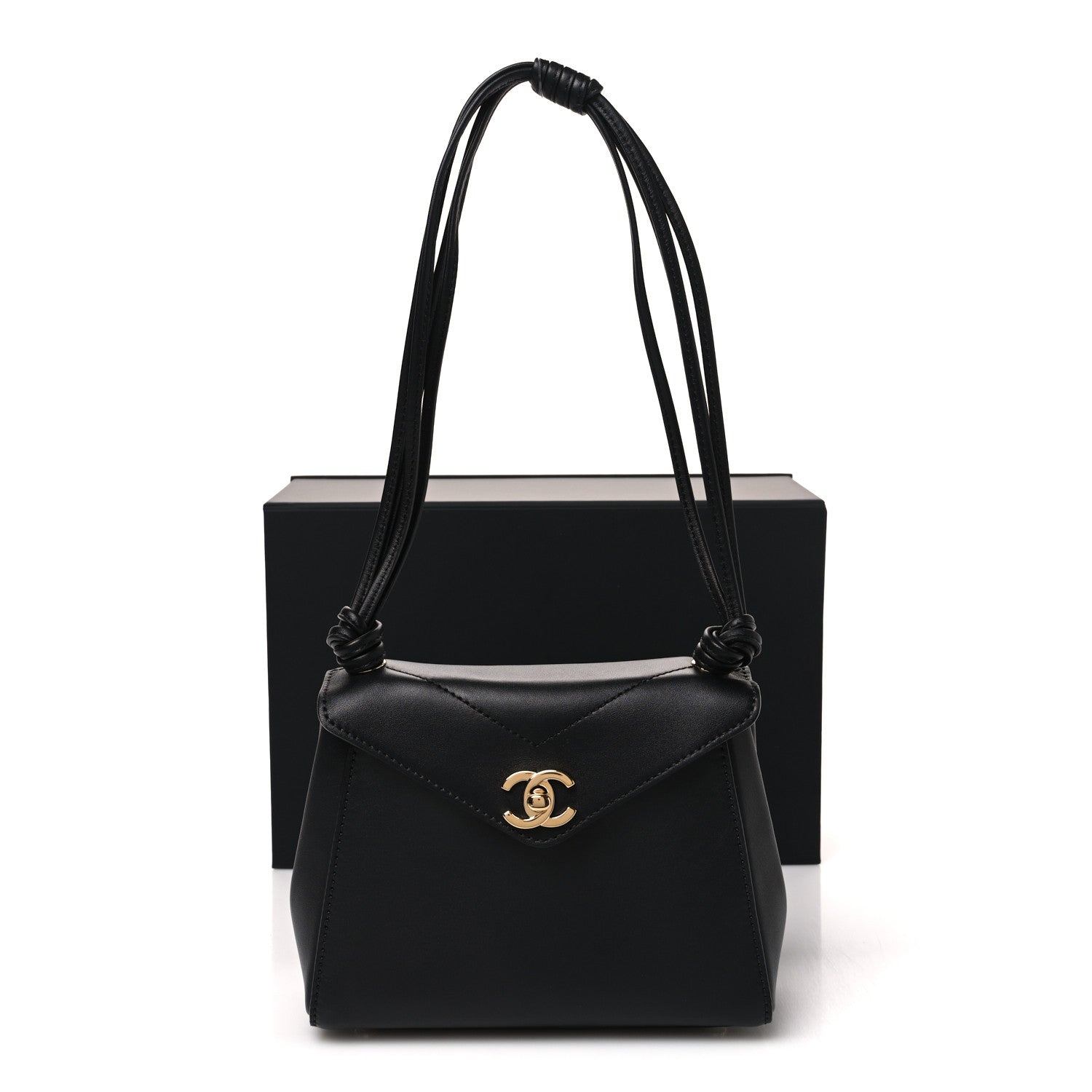 Chanel Calfskin Madame Coco Small Flap Handbag Black 11 of 11