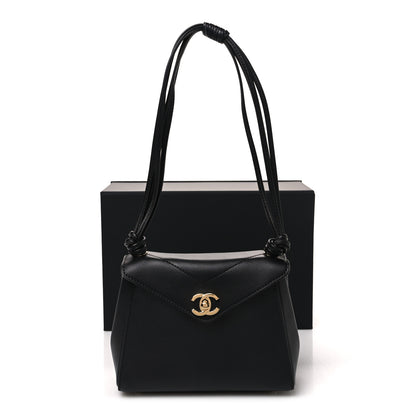 Chanel Calfskin Madame Coco Small Flap Handbag Black 11 of 11