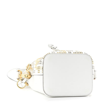 Fendi Vitello Liberty F is Fendi FF Studded Mini Mon Tresor Bucket Bag White 4 of 9