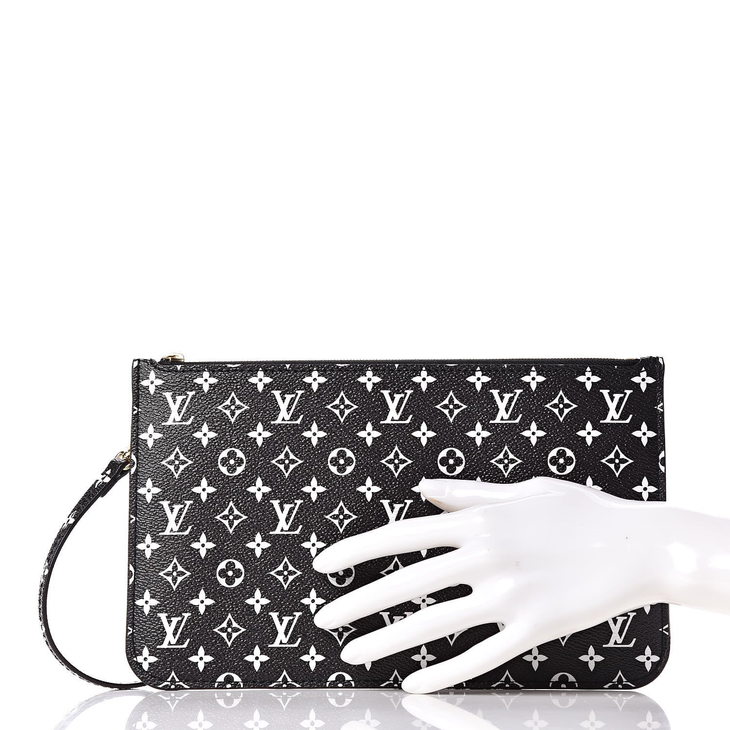 Louis Vuitton Monogram Giant Jungle Neverfull MM GM Pochette Black 2 of 7