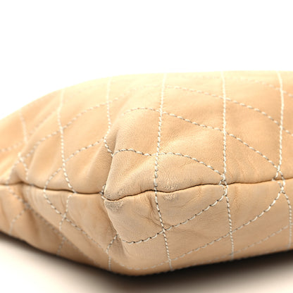 Chanel Lambskin Quilted Shopping Tote Beige 9 of 12