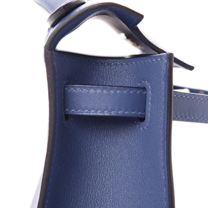 Hermes Swift Kelly Pochette Clutch Bleu Brighton 22 of 27