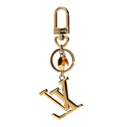 Louis Vuitton LV Facettes Bag Charm Key Holder Gold 3 of 6