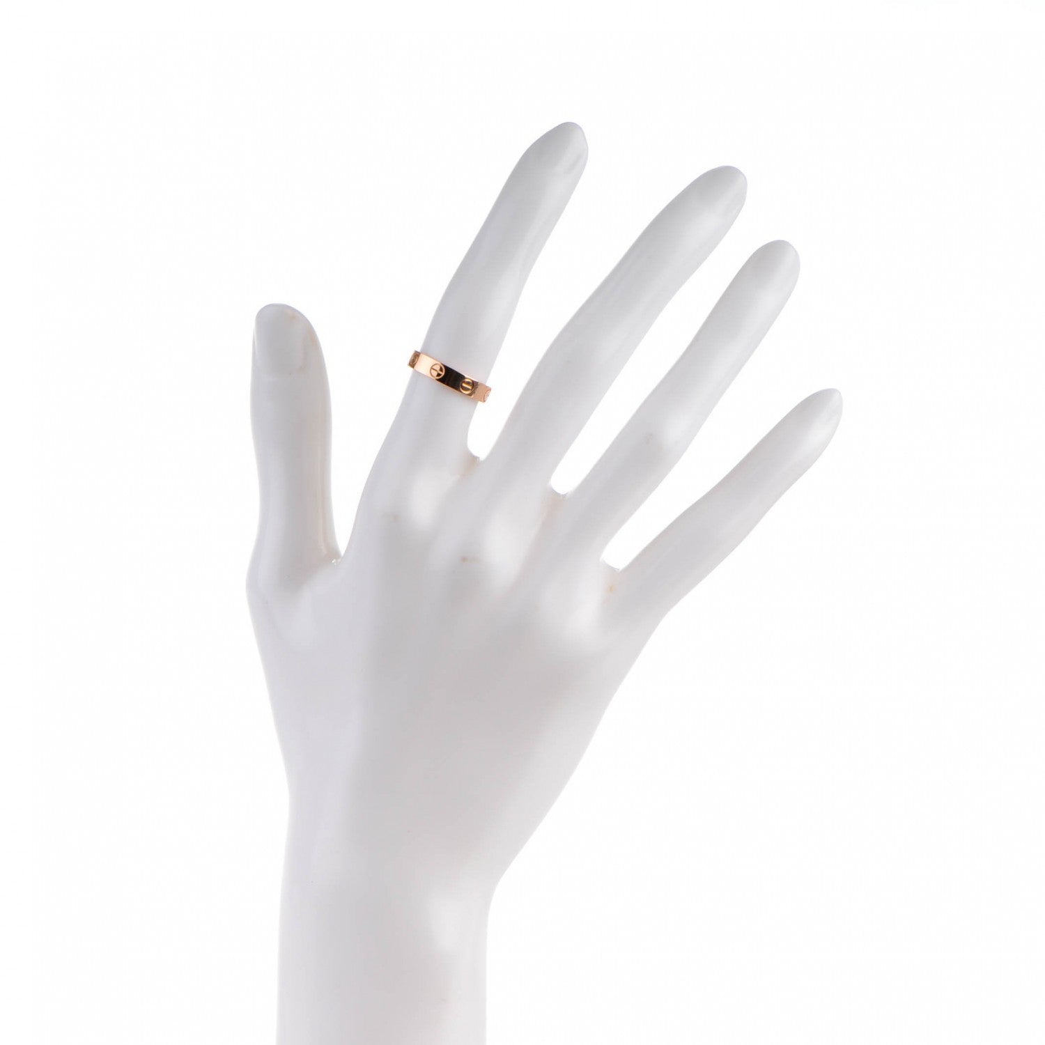 Cartier 18K Pink Gold 4mm LOVE Wedding Band Ring 48 4.5 2 of 4