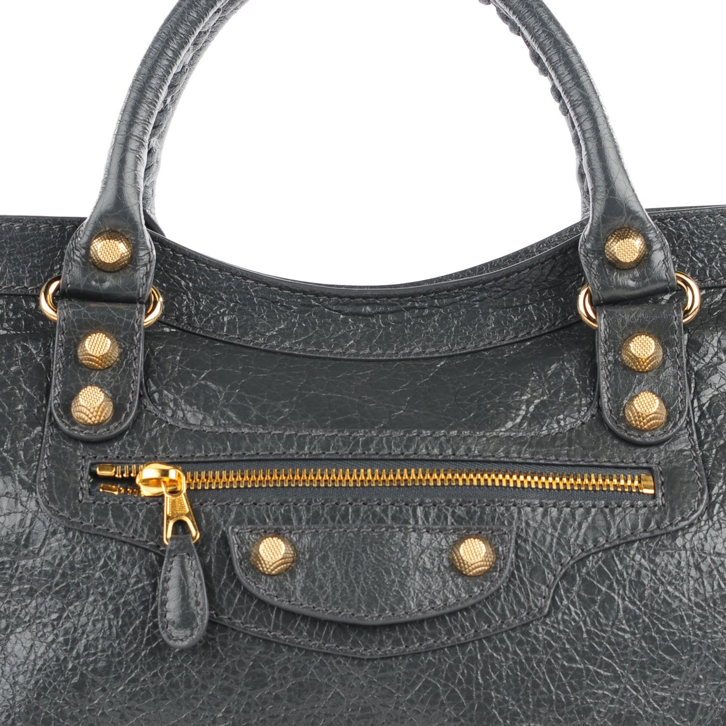 Agneau Giant 12 Gold Hardware City Gris Fossile
