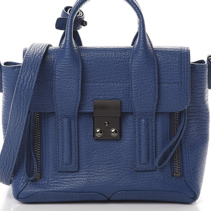 3.1 Phillip Lim 3.1 Textured Calfskin Mini Pashli Satchel Cobalt 8 of 11