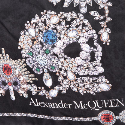Alexander McQueen Silk Treasure Skeleton Scarf Black 4 of 5