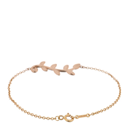 Tiffany 18K Rose Gold Paloma Picasso Olive Leaf Bracelet 2 of 3