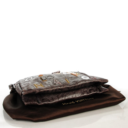 Louis Vuitton Python Lambskin Monogram Collage Lutece Grey 4 of 7