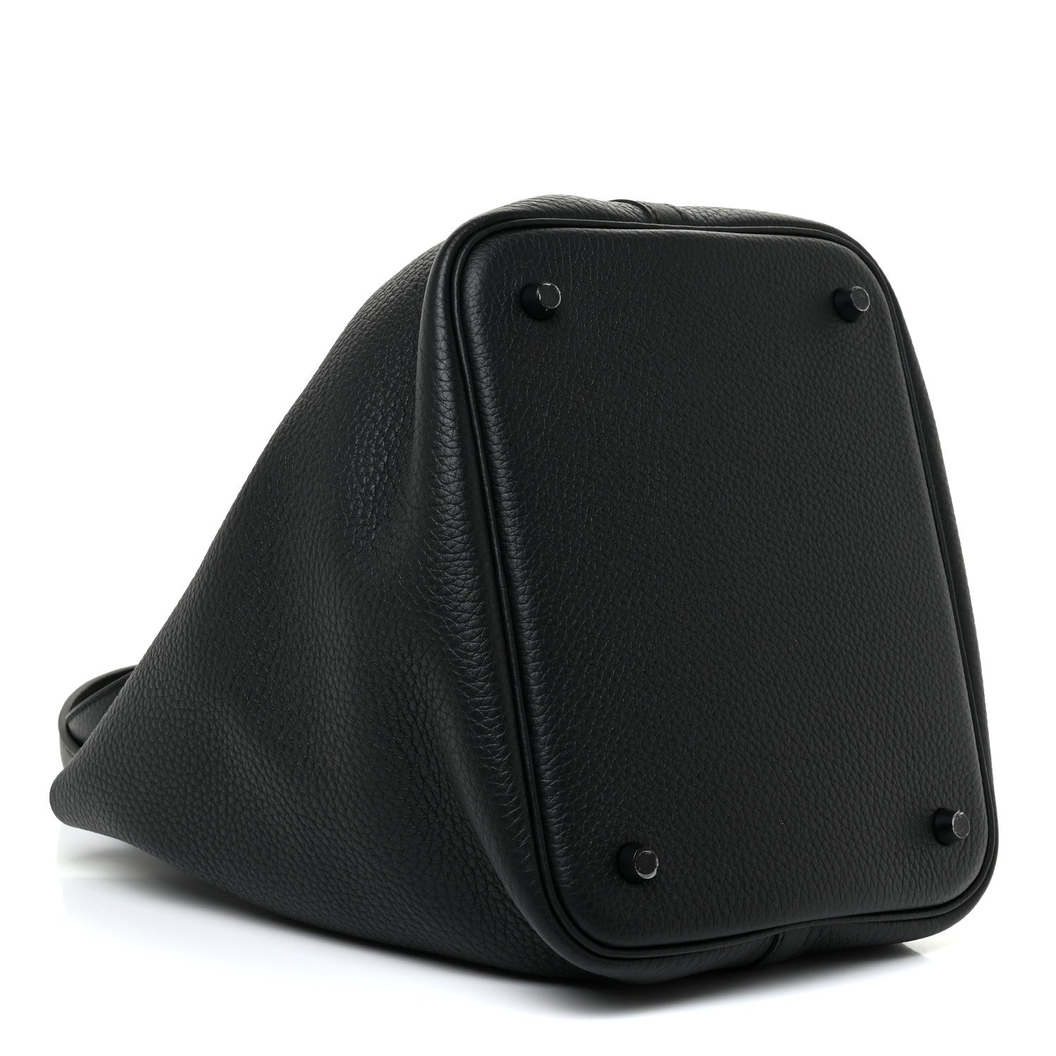 Hermes Taurillon Clemence Monochrome Picotin Lock 18 PM Black 4 of 11