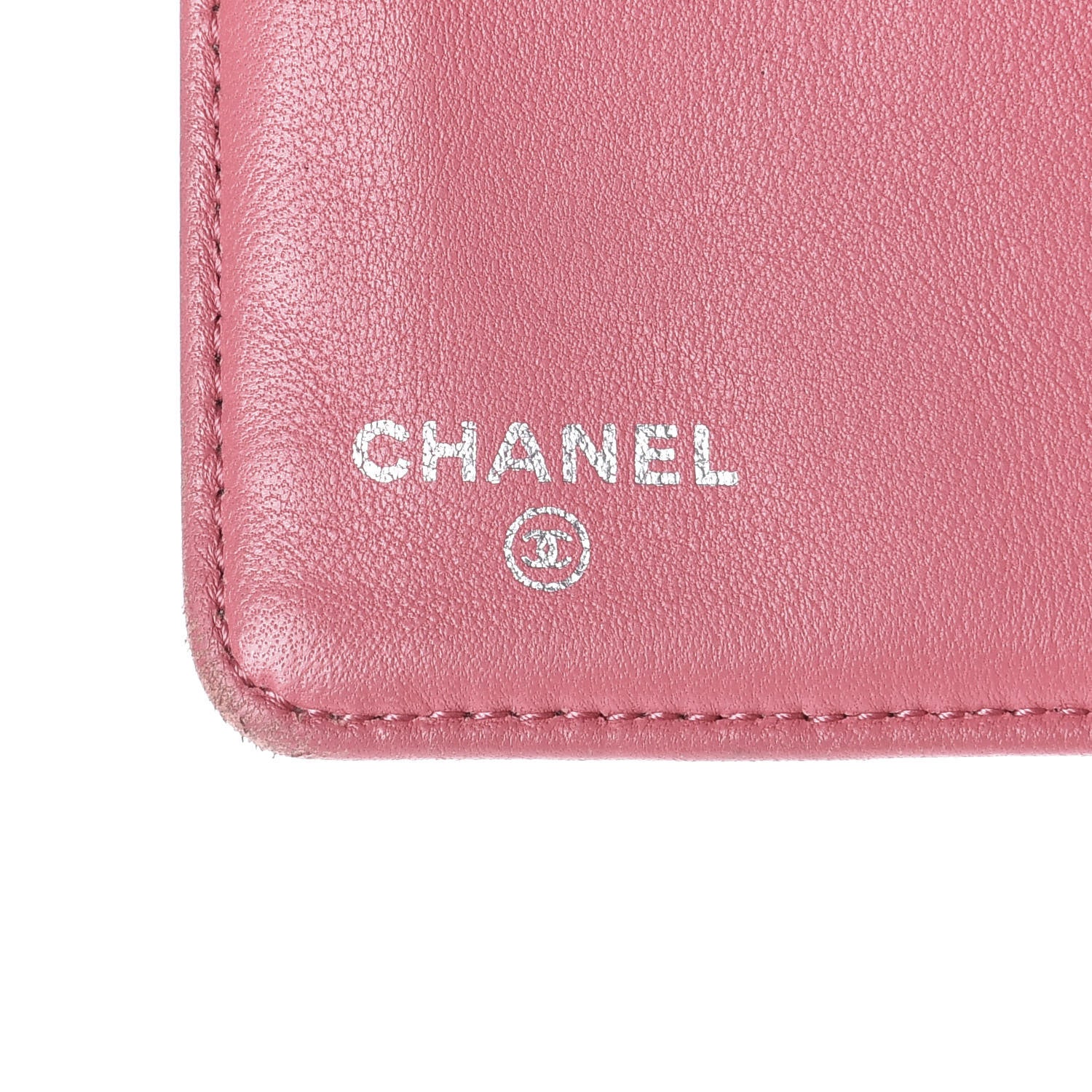 Chanel Lambskin Quilted Yen Wallet Pink 6 of 8