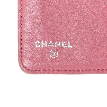 Chanel Lambskin Quilted Yen Wallet Pink 6 of 8